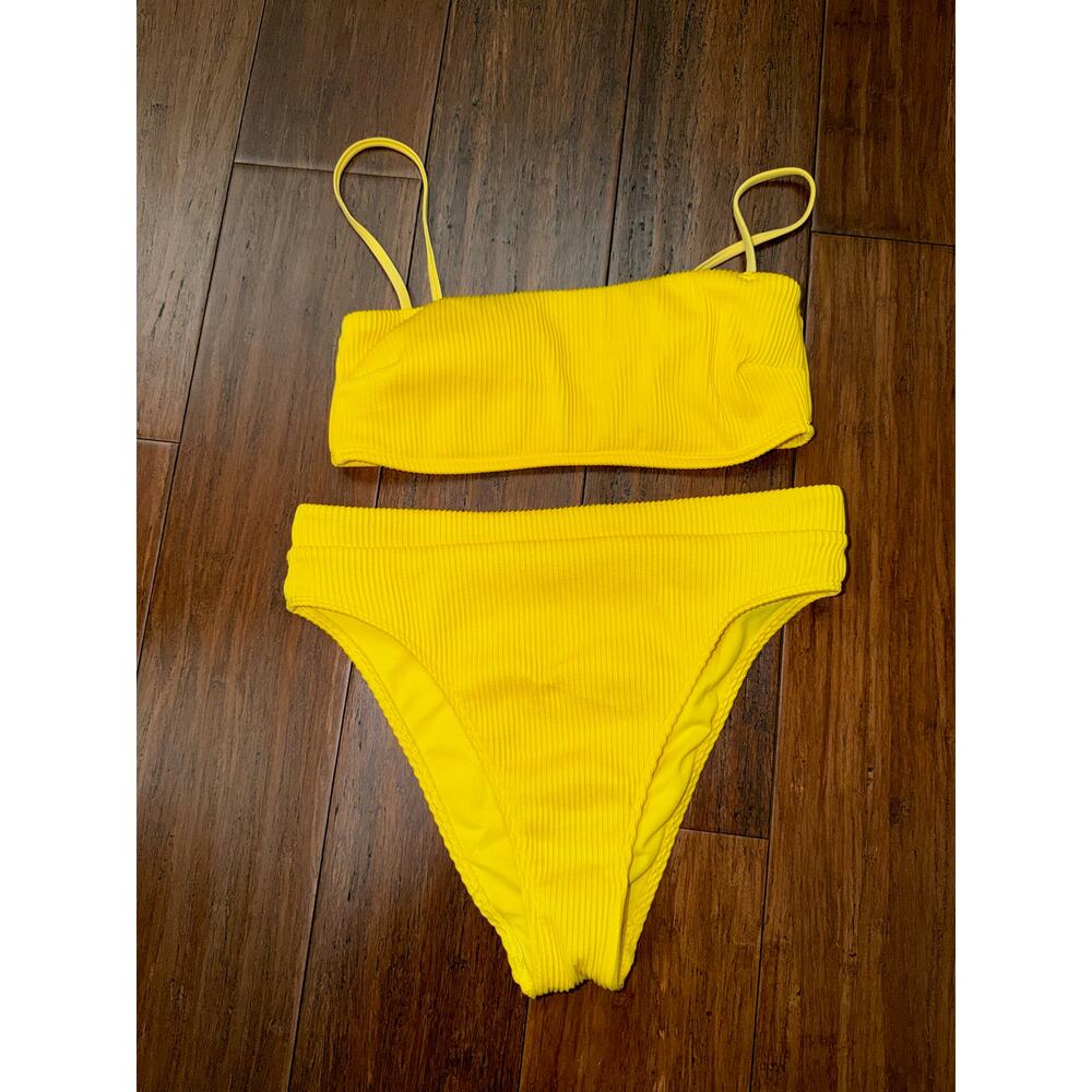 Triangl Mica Sunshine Rib Bikini Set Medium top Large bottoms